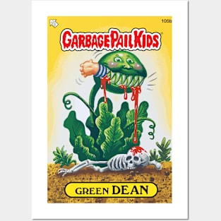 Garbage Pail Kids - Green Dean Vector Posters and Art